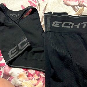 Echt workout set. Leggings medium. Top x large.